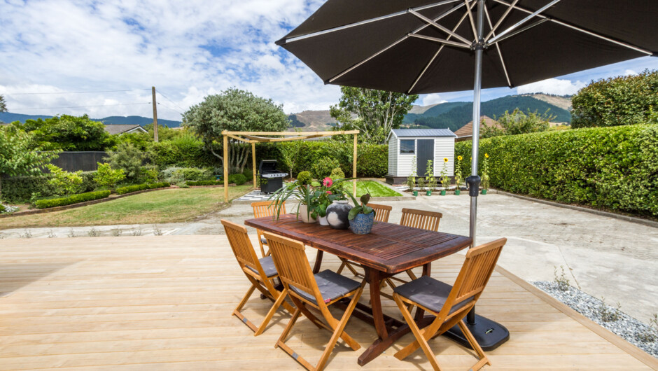 Outdoor dining area