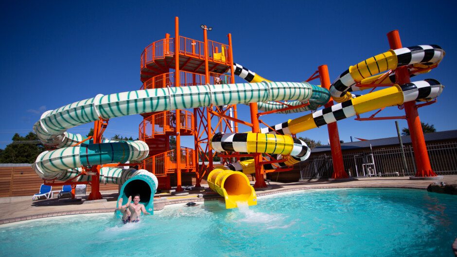 Waterslides at Lusty's Lagoon