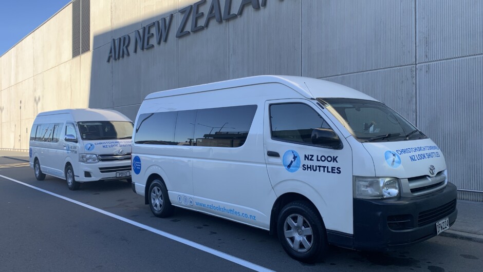 NZ Look Shuttles & Christchurch Combined Shuttles service all of Canterbury.