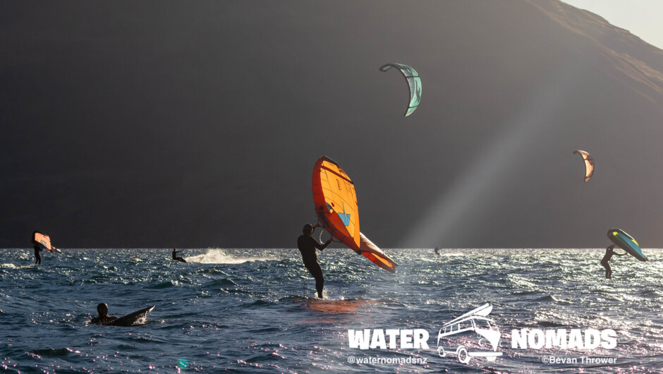 Wingfoilen auf der Südinsel Neuseelands
