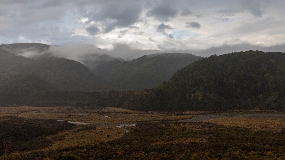 Surrounded entirely by untouched, wild, native New Zealand.