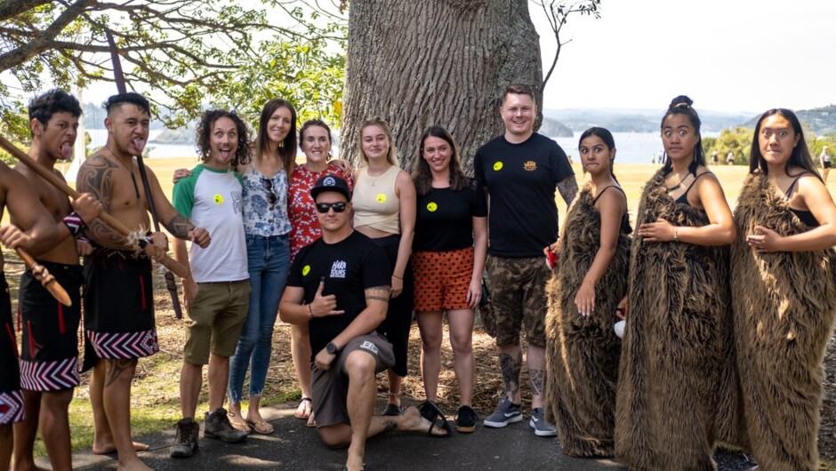 Haka guests at Waitangi Treaty Grounds, Paihia