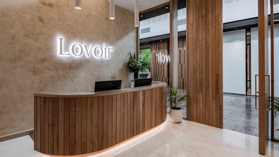 Reception view of Lovoir Day Spa Christchurch