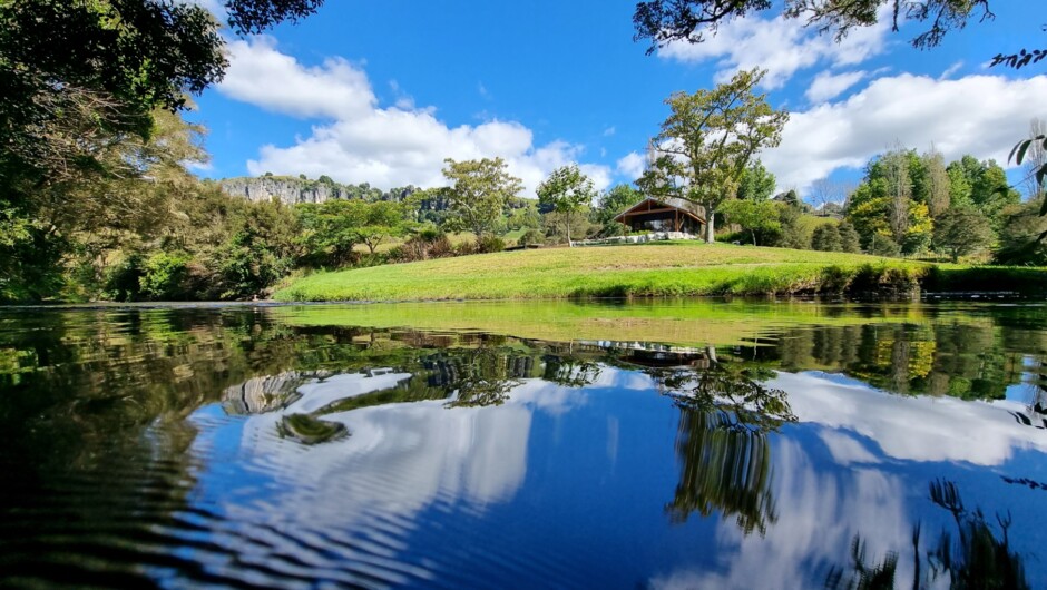 Nestled in a bend of the beautiful Mangaotaki River, at Ripples Retreat you have your very own freshwater swimming pool. You can also catch trout kayak and rejuvenate beside the water - so healing and tranquil.