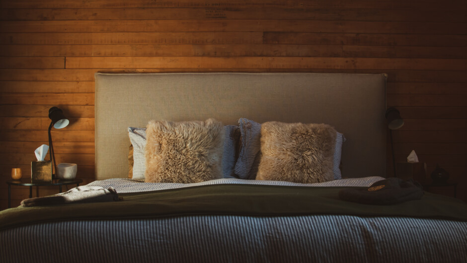 Historic etchings on the bedroom walls at Packhorse Cottage