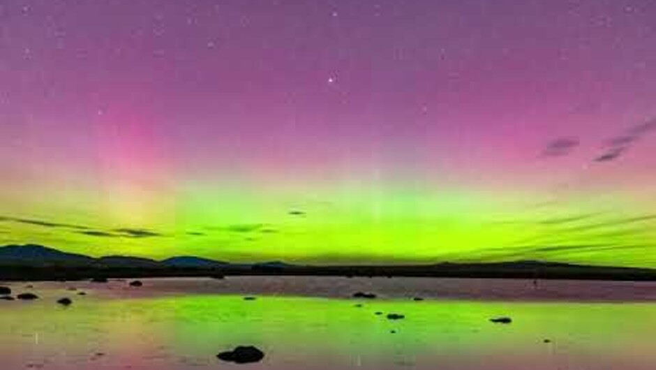 Aurora Australis time lapse video, April 24th 2023, by Joseph Pooley
