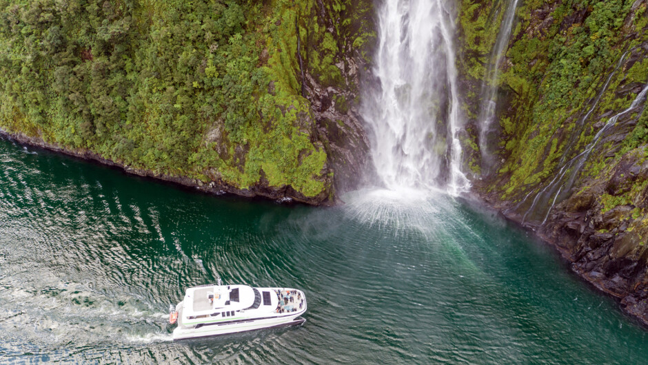 Get up close and personal with Sterling Falls on board a luxury cruise vessel