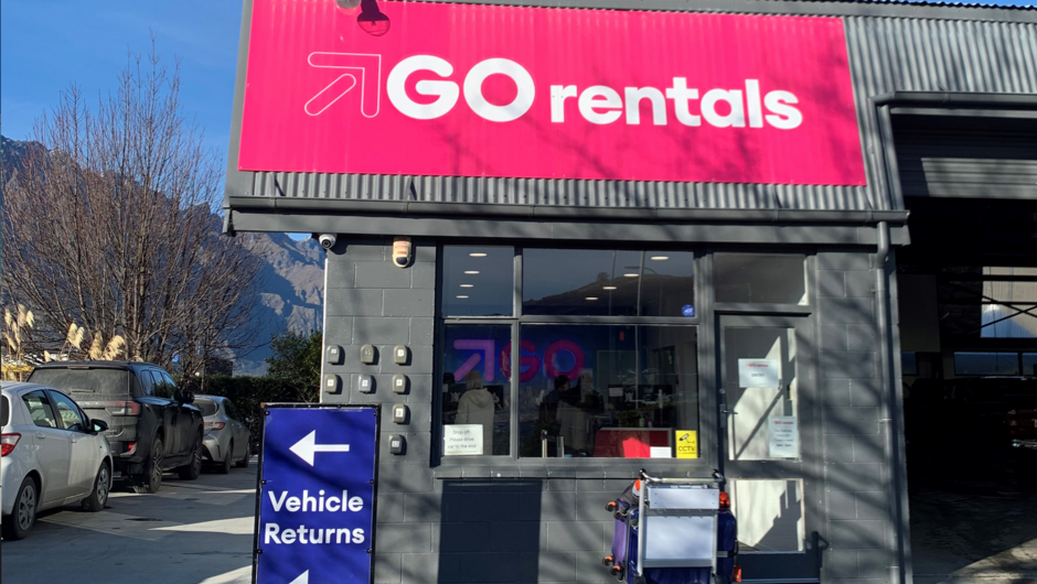 GO Rentals Queenstown Airport Branch.