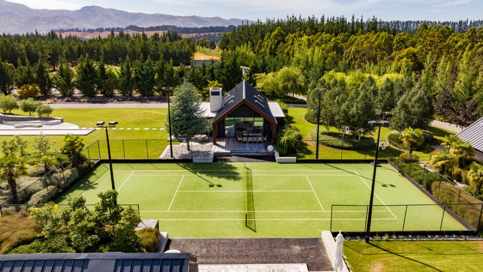 Well maintained tennis court to enjoy some healthy competition.