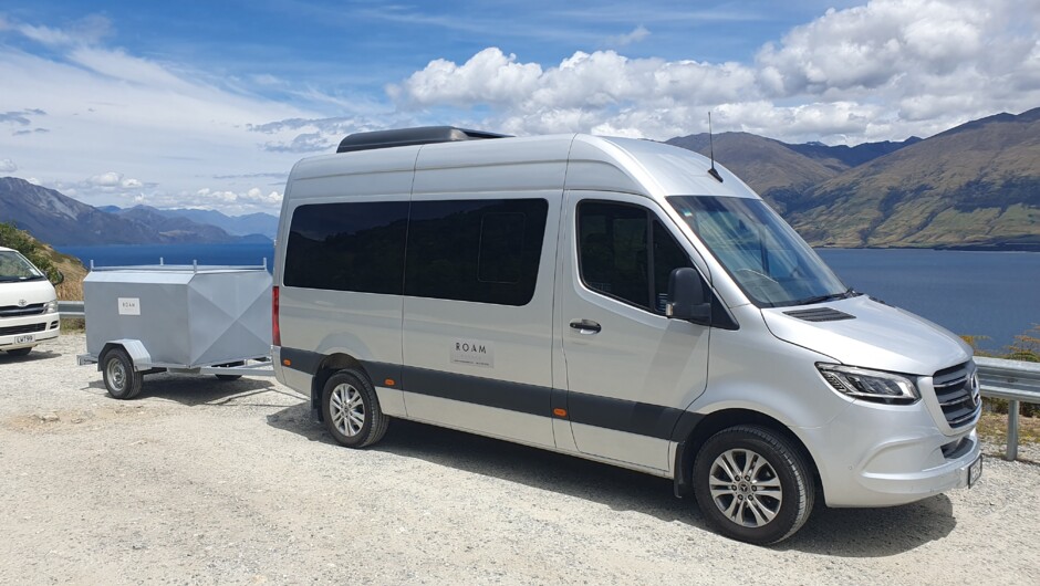 Luxury Mercedes Sprinter for up to 11 guests.