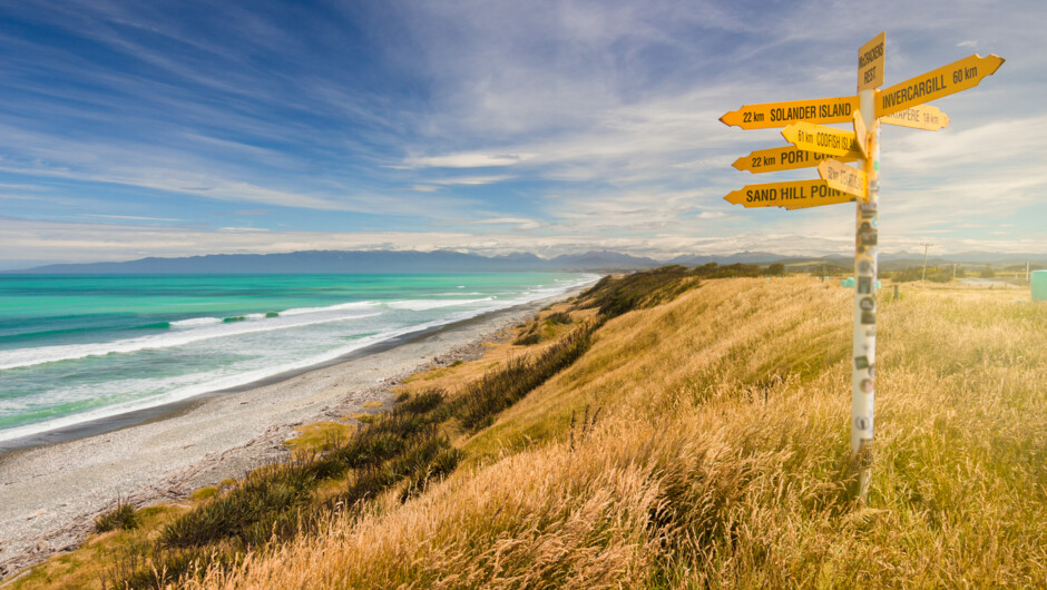 New Zealand coast lines
