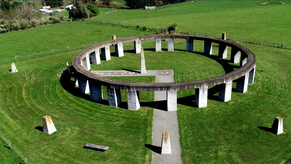 Stonehenge Aotearoa from above