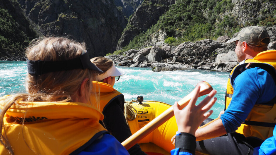 Rafting on the Waimakariri River