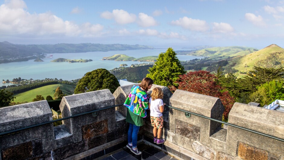 Larnach Castle, Otago Peninsula. View from the top.