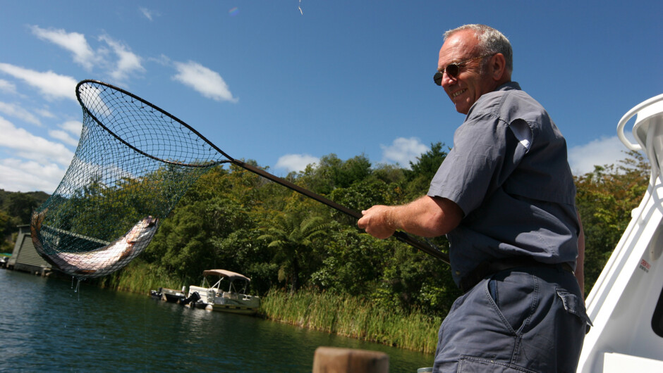 Trout Fishing on Lake Tarawera
