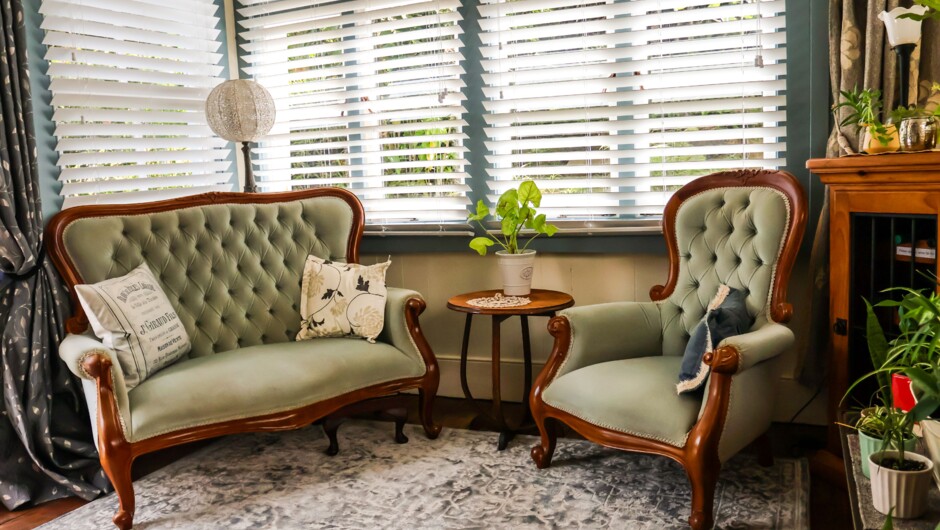 Champagne Bar Speakeasy seating area