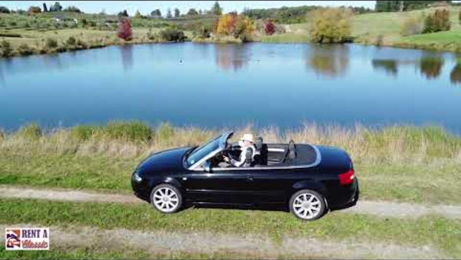 Birds Eye Review of an Audi S4 B6 V8 Quattro Convertible touring in the South Island of New Zealand