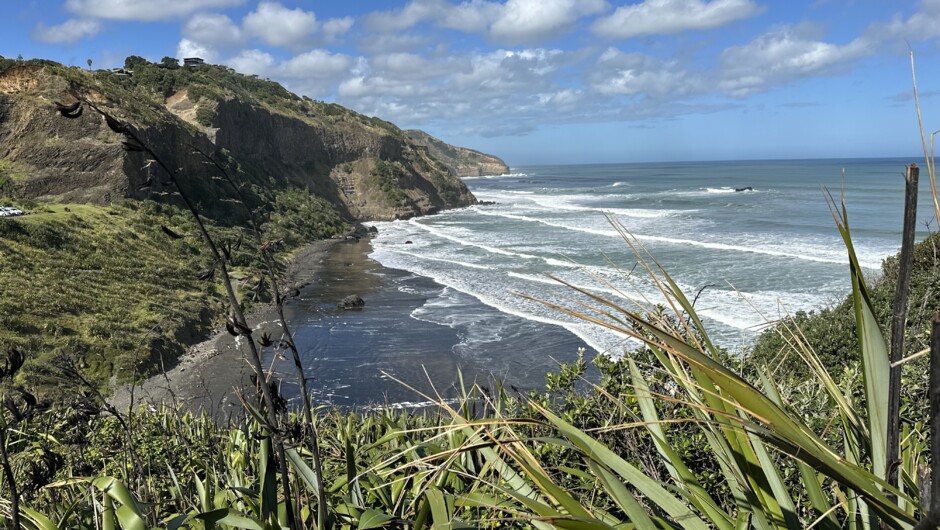 Volcanic black sand beaches