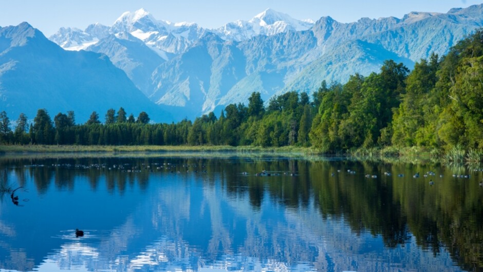 Reflection in Lake Matheson, Fox Glacier