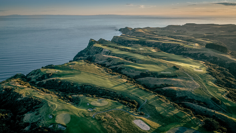 The golf course at Cape Kidnappers, crafted by Tom Doak