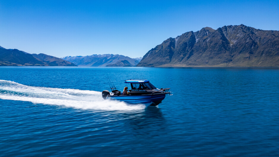 Catch a Fish Fishing Charter Lake Hāwea catch Trout and Salmon