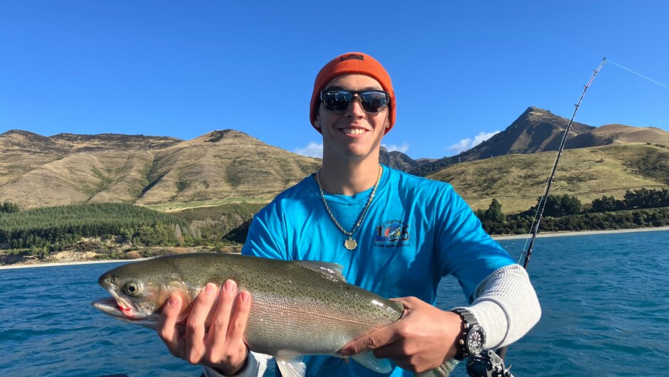 Catch a Fish Fishing Charter New Zealand Catch Trout and Salmon Lake Wakatipu