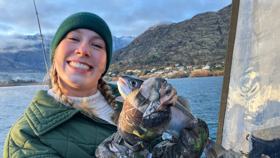 Catch a Fish Fishing Charter New Zealand Catch Trout and Salmon Lake Wakatipu Queenstown