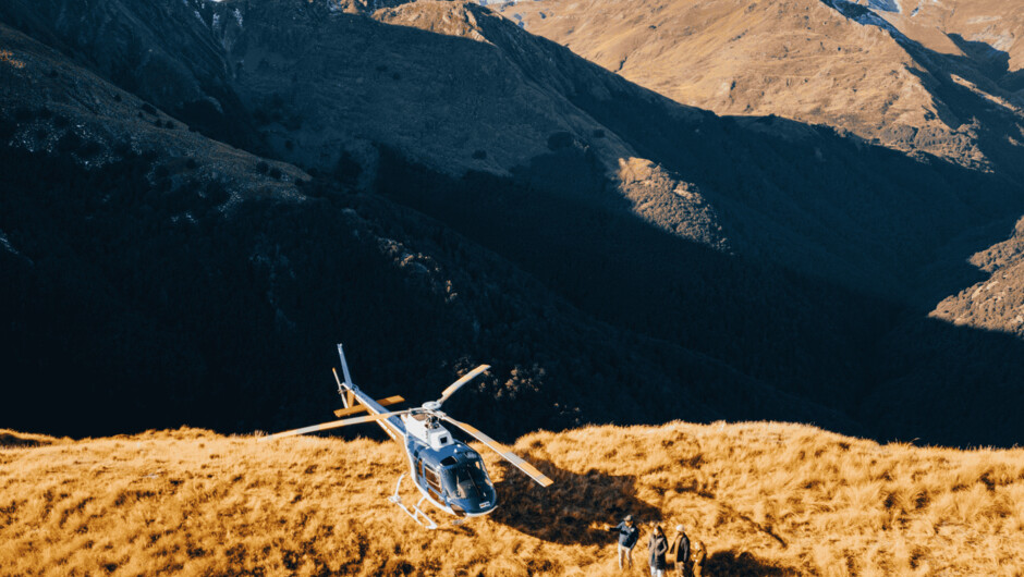 Enjoy an alpine landing with incredible views