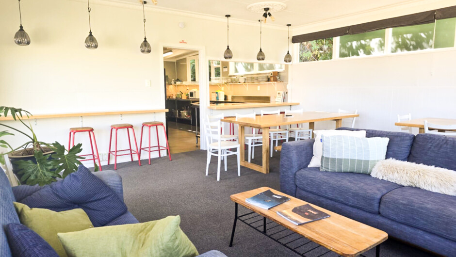 Guest lounge and kitchen