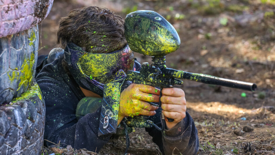 Paintball action