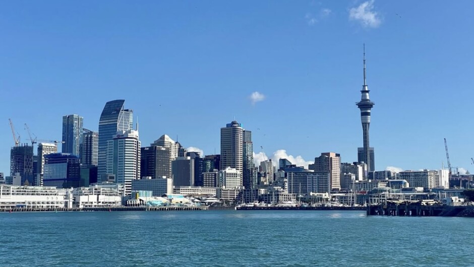 Auckland City views from the Boat