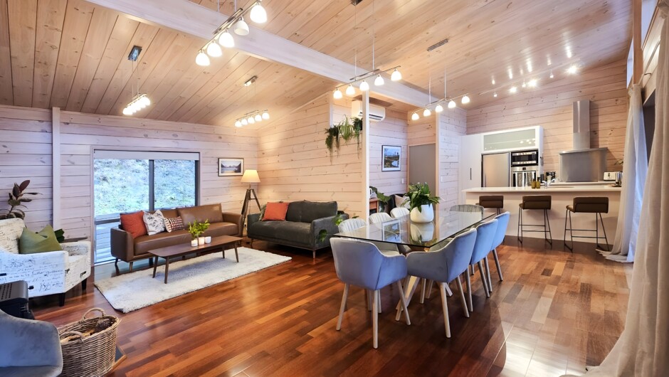 Open plan living area