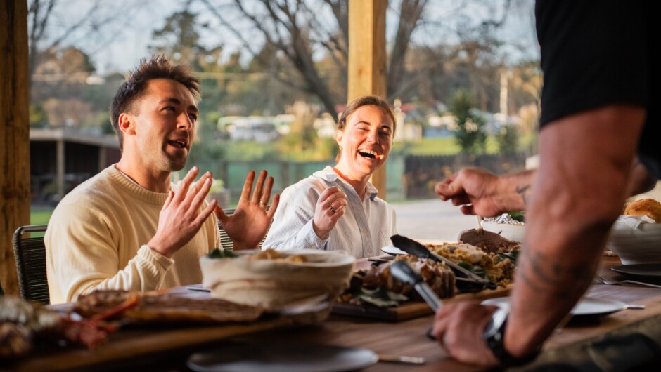 Feel the Manaakitanga(hospitality/kindness &amp; care) &amp; Whanaungatanga (relationships, family).