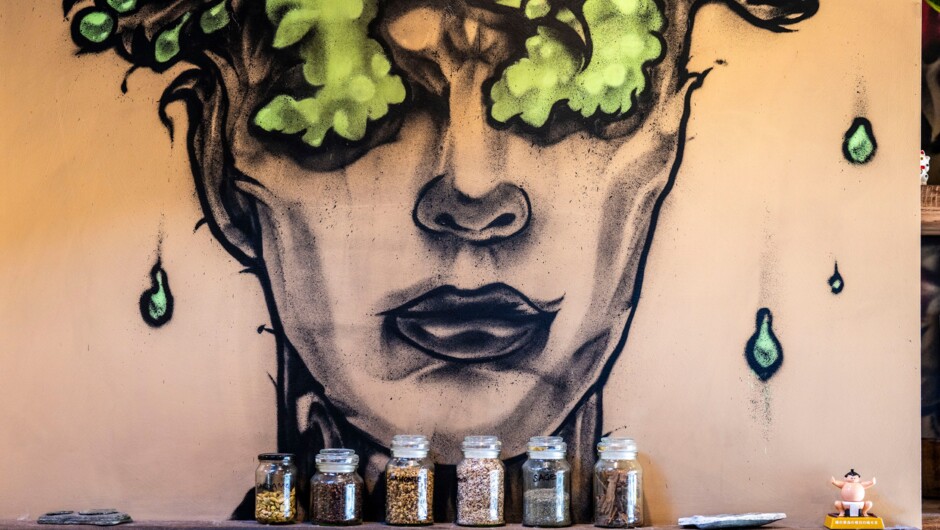 We strive to keep it local in every sense of the word. All our herbs and botanicals used for the Vermouth are grown and sourced internally, as well as the grapes