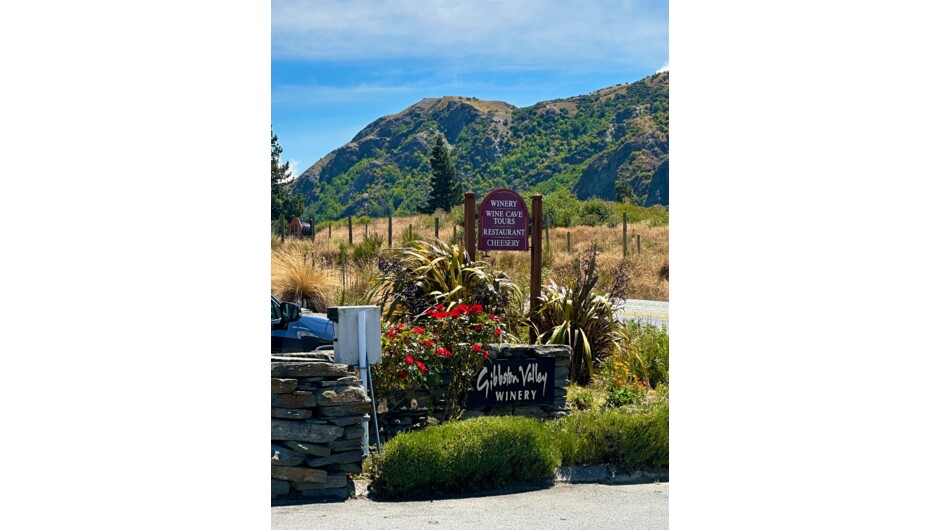 Gibbston Valley, where you leave your bike &amp; meet your Wine Guide and continue by vehicle