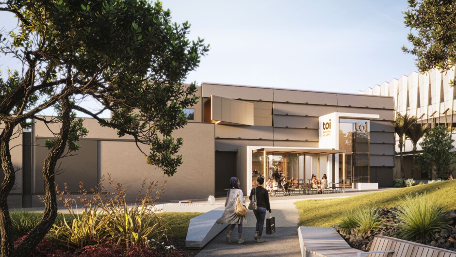 Artist impression of Toi Tauranga Art Gallery