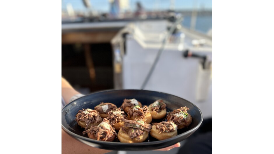 Auckland Harbour Dinner Cruise canapes