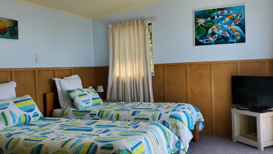 Twin bedroom with en suite.