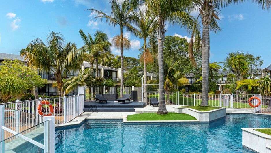 Relax and Unwind at Our Outdoor Swimming Pool