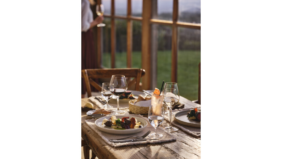 Dining in the Loggia