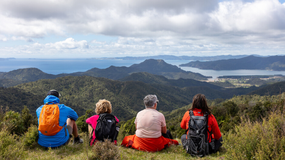 Savouring the view from the ridge line