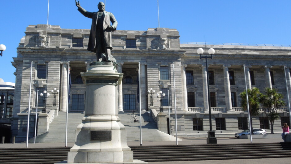 New Zealand Parliament with Premier RJ Seddon
