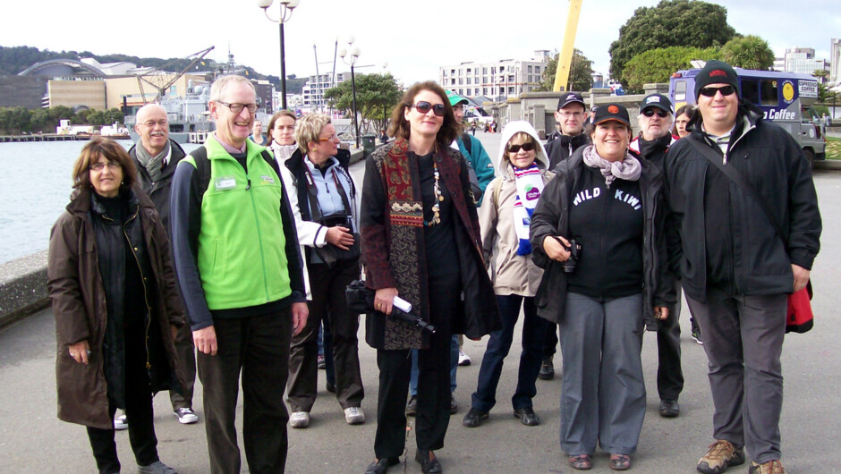 A group of visitors from France