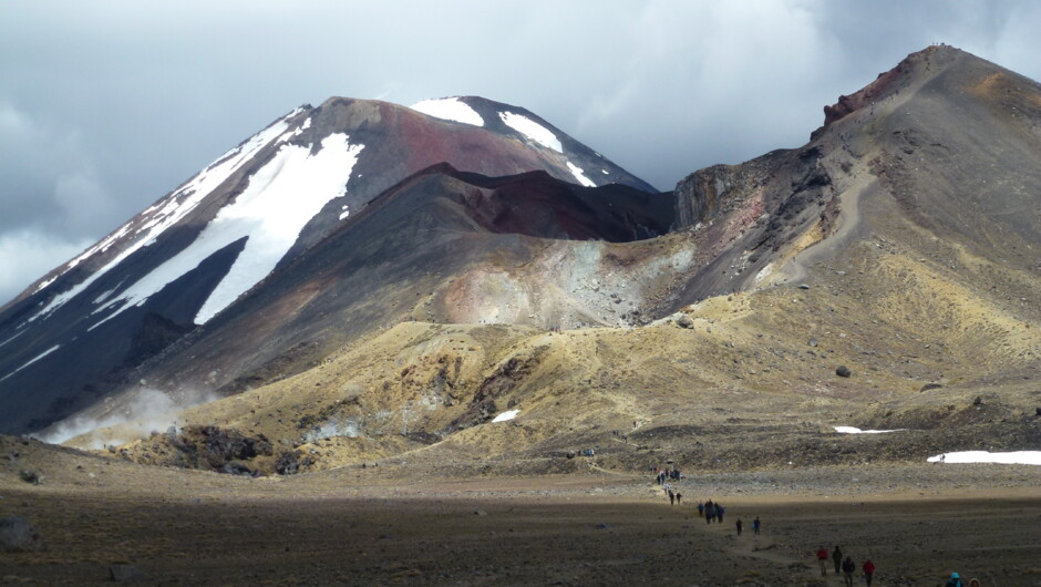 View of Red Crater and Ngaruhoe.