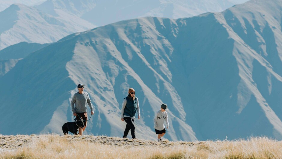 Walking, hiking and sightseeing at Cardrona