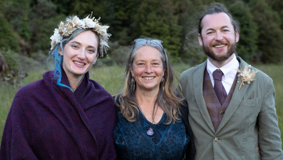 Terri Everett - Celebrant and wedding couple