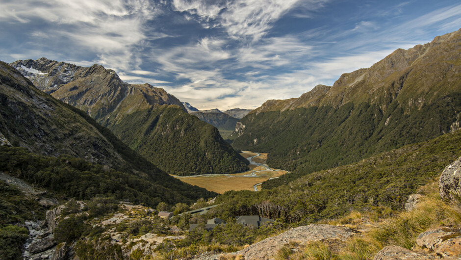 Routeburn Valley on one of New Zealand's Great Walks, The Routeburn