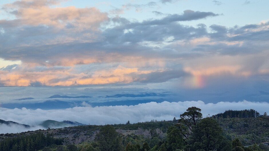 Sunrise, stormy sky - Pilgrimage at Hidden Valley Farm, NZ