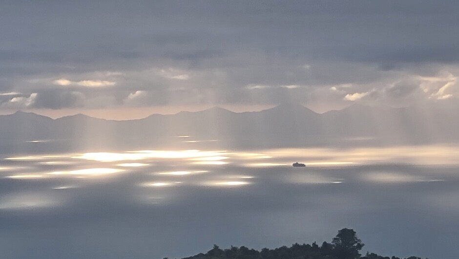 Incredible sunrise reflections at Hidden Valley Farm NZ