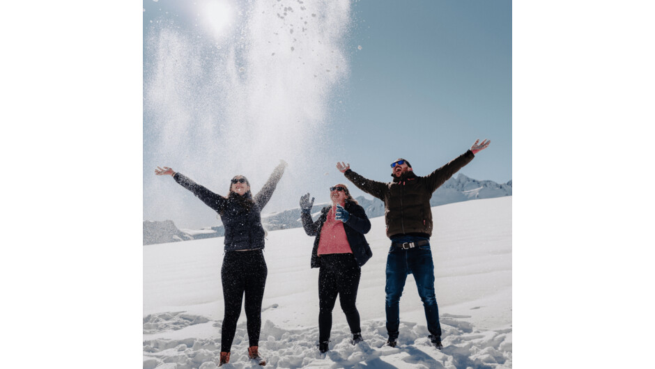 Enjoy the snow, even in summer